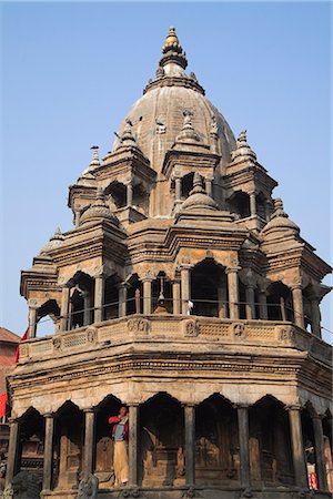 Octagonal Krishna Temple built by Pratapa Malla in memory of two of his favourite queens, Durbar Square, UNESCO World Heritage Site, Patan, Bagmati, Nepal, Asia Stock Photo - Rights-Managed, Code: 841-02917376