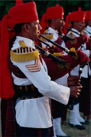 simsearch:841-02925433,k - Pipes and drums band, Rajput Regiment, Rajasthan state, India, Asia Stock Photo - Rights-Managed, Code: 841-02918272