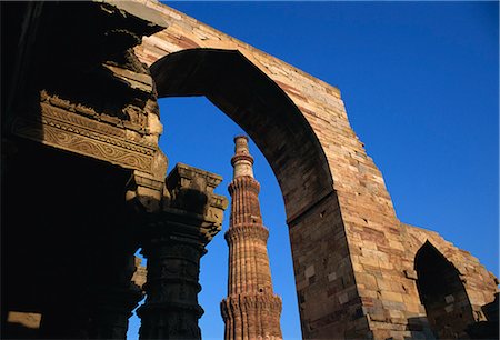 delhi - The Qutub Minar, UNESCO World Heritage Site, Delhi, India, Asia Stock Photo - Rights-Managed, Code: 841-02918637