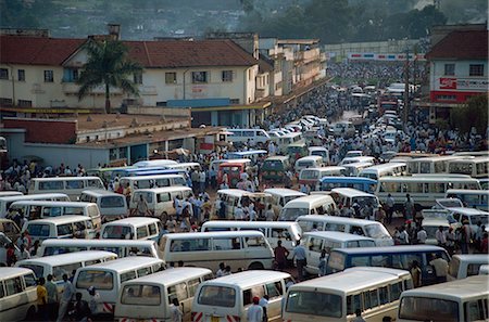 Matatu (minibus) park, Kampala, Uganda, East Africa, Africa Stock Photo - Rights-Managed, Code: 841-02918803