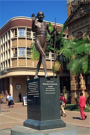 Gandhi, Statue of Hope, Pietermaritzburg, Natal, South Africa, Africa Stock Photo - Rights-Managed, Code: 841-02918869