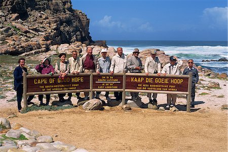 simsearch:841-02918817,k - Japanese tourists behind sign at the Cape of Good Hope Nature Reserve, Cape Province, South Africa, Africa Foto de stock - Con derechos protegidos, Código: 841-02918875