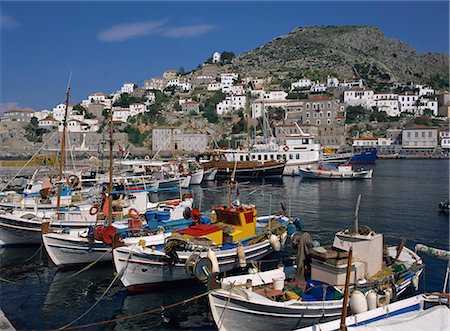 simsearch:841-05796762,k - Hydra port and town, Hydra, Greek Islands, Greece, Europe Stock Photo - Rights-Managed, Code: 841-02919156