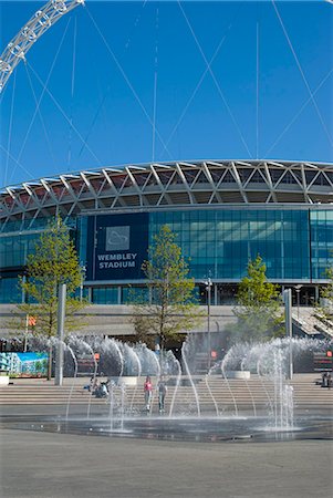 soccer arena - New stadium, Wembley, London, England, United Kingdom, Europe Stock Photo - Rights-Managed, Code: 841-02919454