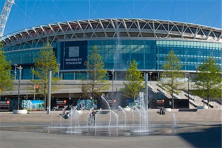 soccer arena - New stadium, Wembley, London, England, United Kingdom, Europe Stock Photo - Rights-Managed, Code: 841-02919455