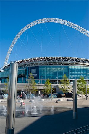soccer arena - New stadium, Wembley, London, England, United Kingdom, Europe Stock Photo - Rights-Managed, Code: 841-02919453