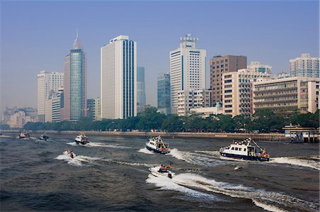Bateau de police afficher, Guangzhou (Canton), Guangdong, Chine, Asie Photographie de stock - Rights-Managed, Code: 841-02919568