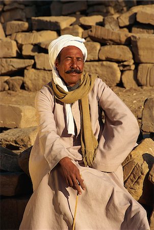 egyptology - Portrait of a man with a moustache looking like Dali's Egyptian cousin, Luxor, Egypt, North Africa, Africa Stock Photo - Rights-Managed, Code: 841-02924503