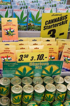 Cannabis seed starter kits, Bloemenmarkt (flower market), Amsterdam, Netherlands, Europe Stock Photo - Rights-Managed, Code: 841-02925231