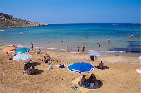 simsearch:841-02705293,k - Beach at Ghajn Tuffieha Bay, Malta, Mediterranean, Europe Stock Photo - Rights-Managed, Code: 841-02925683