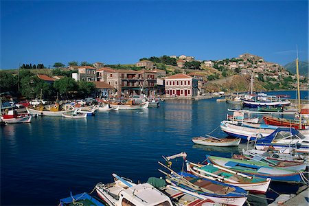 simsearch:841-05796762,k - Boats moored in harbour at Molyvos, on Lesbos, North Aegean Islands, Greek Islands, Greece, Europe Stock Photo - Rights-Managed, Code: 841-02925710