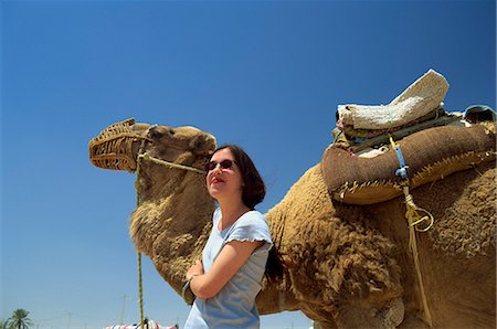 Tourist and camel, Tunisia, North Africa, Africa Stock Photo - Rights-Managed, Code: 841-02920031