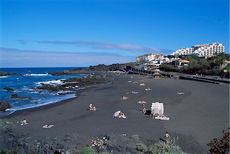 Playa de los Cancajos, La Palma, Canary Islands, Spain, Atlantic, Europe Foto de stock - Con derechos protegidos, Código: 841-02923649