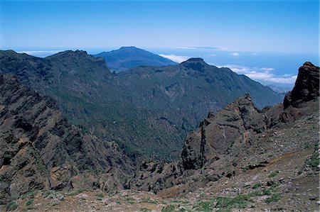 Caldera de Taburiente, La Palma, Canary Islands, Spain, Europe Foto de stock - Con derechos protegidos, Código: 841-02923652