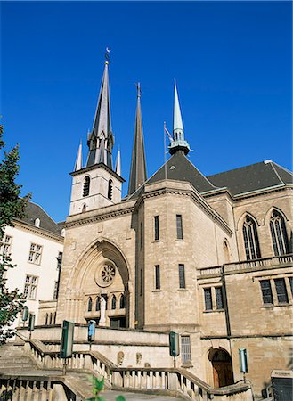 Cathedral, Luxembourg Town, Luxembourg, Europe Stock Photo - Rights-Managed, Code: 841-02923692