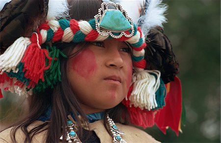 Zuni girl, Gallup, New Mexico, United States of America, North America Stock Photo - Rights-Managed, Code: 841-02923933