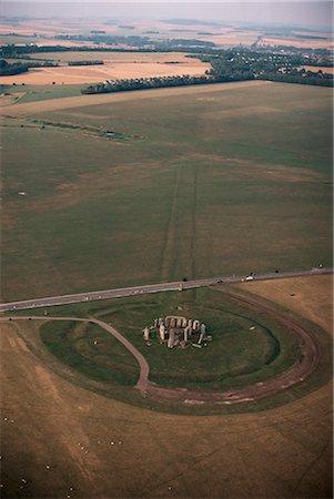 enigma - Aerial view of Stonehenge, UNESCO World Heritage Site, Salisbury Plain, Wiltshire, England, United Kingdom, Europe Stock Photo - Rights-Managed, Code: 841-02944653