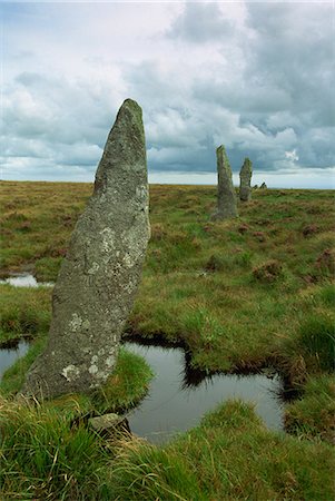 simsearch:841-07202123,k - Stone Row at Stall Moor, Dartmoor National Park, Devon, England, United Kingdom, Europe Stock Photo - Rights-Managed, Code: 841-02944795