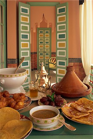 Food, La Mamounia Hotel, Marrakesh, Morocco, North Africa, Africa Stock Photo - Rights-Managed, Code: 841-02944834
