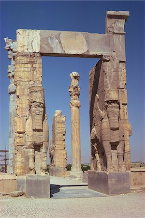simsearch:841-02831081,k - The Gateway of Xerxes, Persepolis, UNESCO World Heritage Site, Iran, Middle East Stock Photo - Rights-Managed, Code: 841-02944980