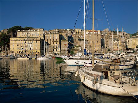 simsearch:841-06445552,k - Boats moored in harbour, Bastia, Corsica, France, Mediterranean, Europe Stock Photo - Rights-Managed, Code: 841-02945178