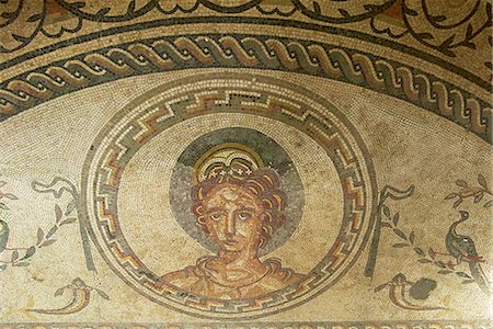 Mosaic of Venus, Bignor Roman villa, West Sussex, England, United Kingdom, Europe Stock Photo - Rights-Managed, Code: 841-02945273