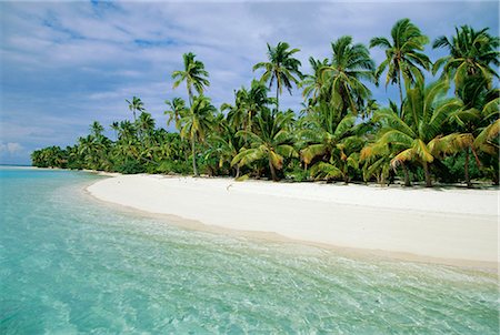 simsearch:841-02722953,k - Palmiers, sable blanc et turquoise eau, One Foot Island, Aitutaki, îles Cook du Sud Pacifique Photographie de stock - Rights-Managed, Code: 841-02945994