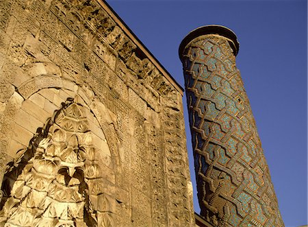 simsearch:841-02944764,k - Portal and minaret of the Yakutiye Medresse mosque dating from the 13th century, Erzurum, Anatolia, Turkey, Asia Minor, Eurasia Stock Photo - Rights-Managed, Code: 841-02946484