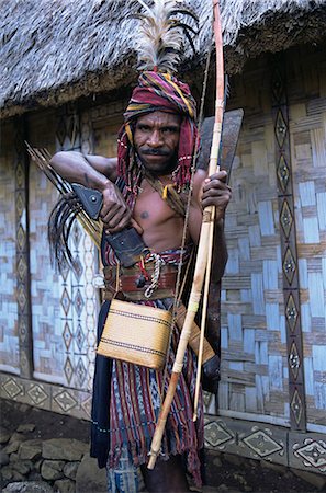 Abui tribal headhunter in warrior dress, Alor Island, eastern area, Indonesia, Southeast Asia, Asia Stock Photo - Rights-Managed, Code: 841-02946962