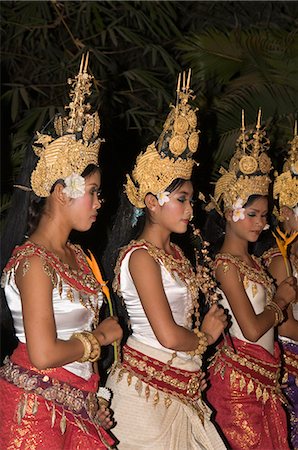 Apsara dancers, Siem Reap, Cambodia, Indochina, Southeast Asia, Asia Stock Photo - Rights-Managed, Code: 841-02990518