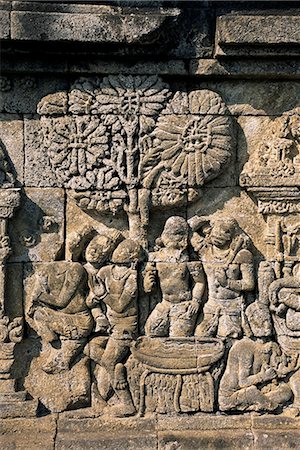 simsearch:841-03033826,k - Detail of carved frieze, Borobudur, UNESCO World Heritage Site, Java, Indonesia, Southeast Asia, Asia Stock Photo - Rights-Managed, Code: 841-02991330