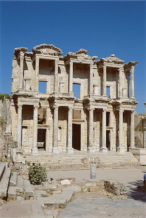 simsearch:841-03031208,k - Reconstruit la bibliothèque de Celsus, site archéologique, Ephèse, Anatolie, Turquie, Asie mineure Photographie de stock - Rights-Managed, Code: 841-02991907