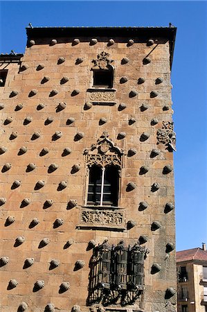 salamanca - Casa de las Conchas (House of Shells), Salamanca, Spain, Europe Stock Photo - Rights-Managed, Code: 841-02991975