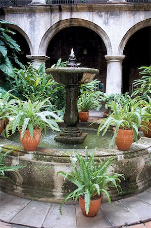 simsearch:841-02918048,k - Un des nombreux jardins charmant dans la Vieille Havane, la Havane, Cuba, Antilles, l'Amérique centrale Photographie de stock - Rights-Managed, Code: 841-02991987