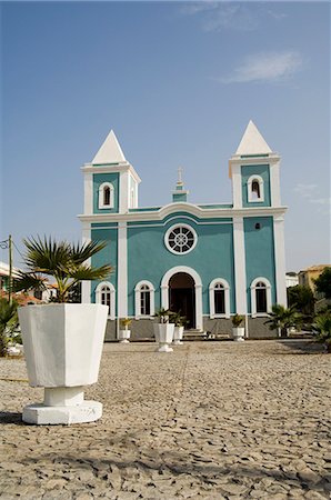 Roman Catholic church, Sao Filipe, Fogo (Fire), Cape Verde Islands, Africa Stock Photo - Rights-Managed, Code: 841-02993779