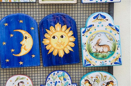 Tuscan ceramics, at Volpaia, a hill village near Radda, Chianti, Tuscany, Italy, Europe Stock Photo - Rights-Managed, Code: 841-03027875