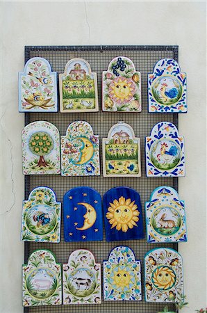 Tuscan ceramics, at Volpaia, a hill village near Radda, Chianti, Tuscany, Italy, Europe Stock Photo - Rights-Managed, Code: 841-03027876