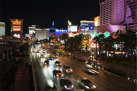 The Strip (Las Vegas Boulevard) at night, Las Vegas, Nevada, United States of America, North America Stock Photo - Rights-Managed, Code: 841-03028062