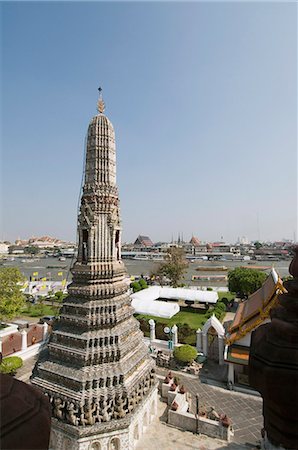 Wat Arun (Temple of the Dawn), Bangkok, Thailand, Southeast Asia, Asia Foto de stock - Con derechos protegidos, Código: 841-03028455
