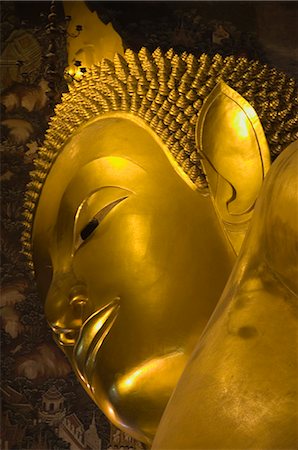 Reclining Buddha, Wat Pho, Bangkok, Thailand, Southeast Asia, Asia Stock Photo - Rights-Managed, Code: 841-03028458