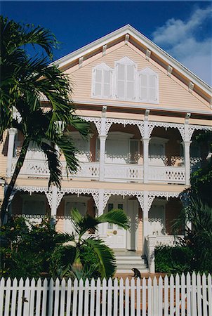 simsearch:841-03517157,k - Old Town architecture, Key West, Florida, United States of America, North America Stock Photo - Rights-Managed, Code: 841-03028557