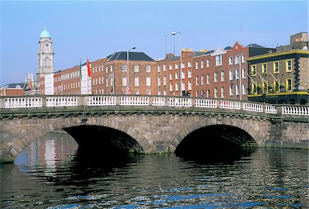 simsearch:841-06030533,k - Father Mathey bridge,Liffey River,Dublin,County Dublin,Eire (Ireland),Europe Stock Photo - Rights-Managed, Code: 841-03034260