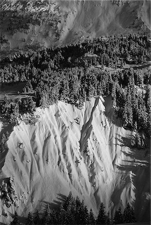 Snow cliff,Courchevel,France Stock Photo - Rights-Managed, Code: 841-03035548