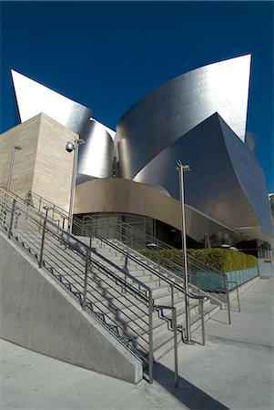 Walt Disney Concert Hall, part of Los Angeles Music Center, Frank Gehry architect, downtown, Los Angeles, California, United States of America, North America Stock Photo - Rights-Managed, Code: 841-03030625