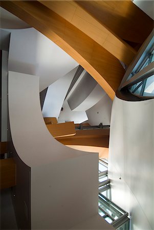 Interior, Walt Disney Concert Hall, part of Los Angeles Music Center, Frank Gehry architect, downtown, Los Angeles, California, United States of America, North America Stock Photo - Rights-Managed, Code: 841-03030632