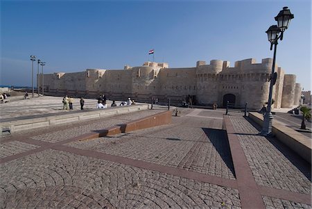 Fort and Harbour, Alexandria, Egypt, North Africa, Africa Foto de stock - Con derechos protegidos, Código: 841-03030971