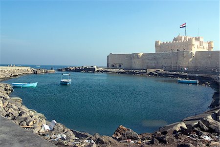 Fort and Harbour, Alexandria, Egypt, North Africa, Africa Foto de stock - Con derechos protegidos, Código: 841-03030973