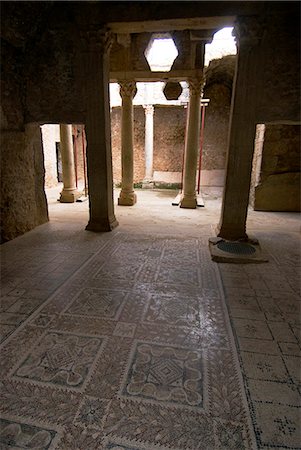 House of the Hunt, Roman ruins of Bulla Regia, Tunisia, North Africa, Africa Stock Photo - Rights-Managed, Code: 841-03031102