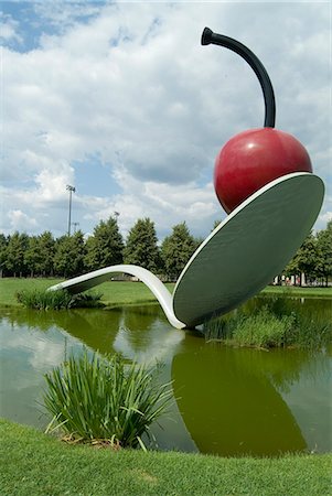 Cherry and Spoonbridge, Claes Oldenburg, Walker Arts Center, Minneapolis, Minnesota, United States of America, North America Stock Photo - Rights-Managed, Code: 841-03031333