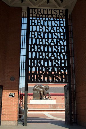 english library - Entranceway the British Library, London, England, United Kingdom, Europe Stock Photo - Rights-Managed, Code: 841-03031408